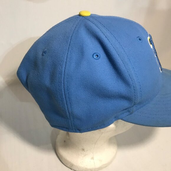 Boston Red Sox Hat Sox Blue Baseball Cap Snap Back New Era 9Fifty "B" MLB - Picture 4 of 9